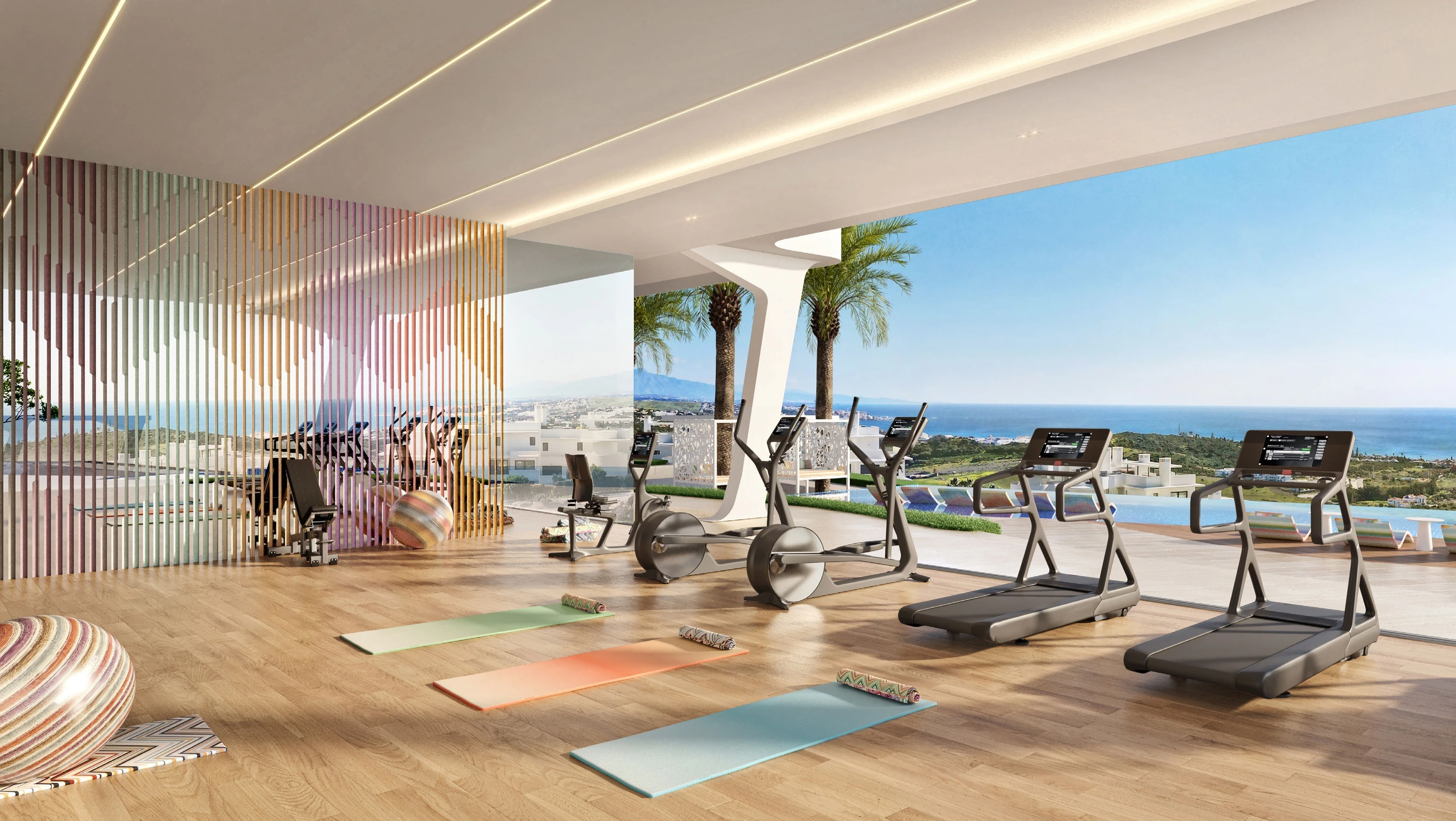 Marea Interiors by Missoni · Fitness room · Project illustration · indicative