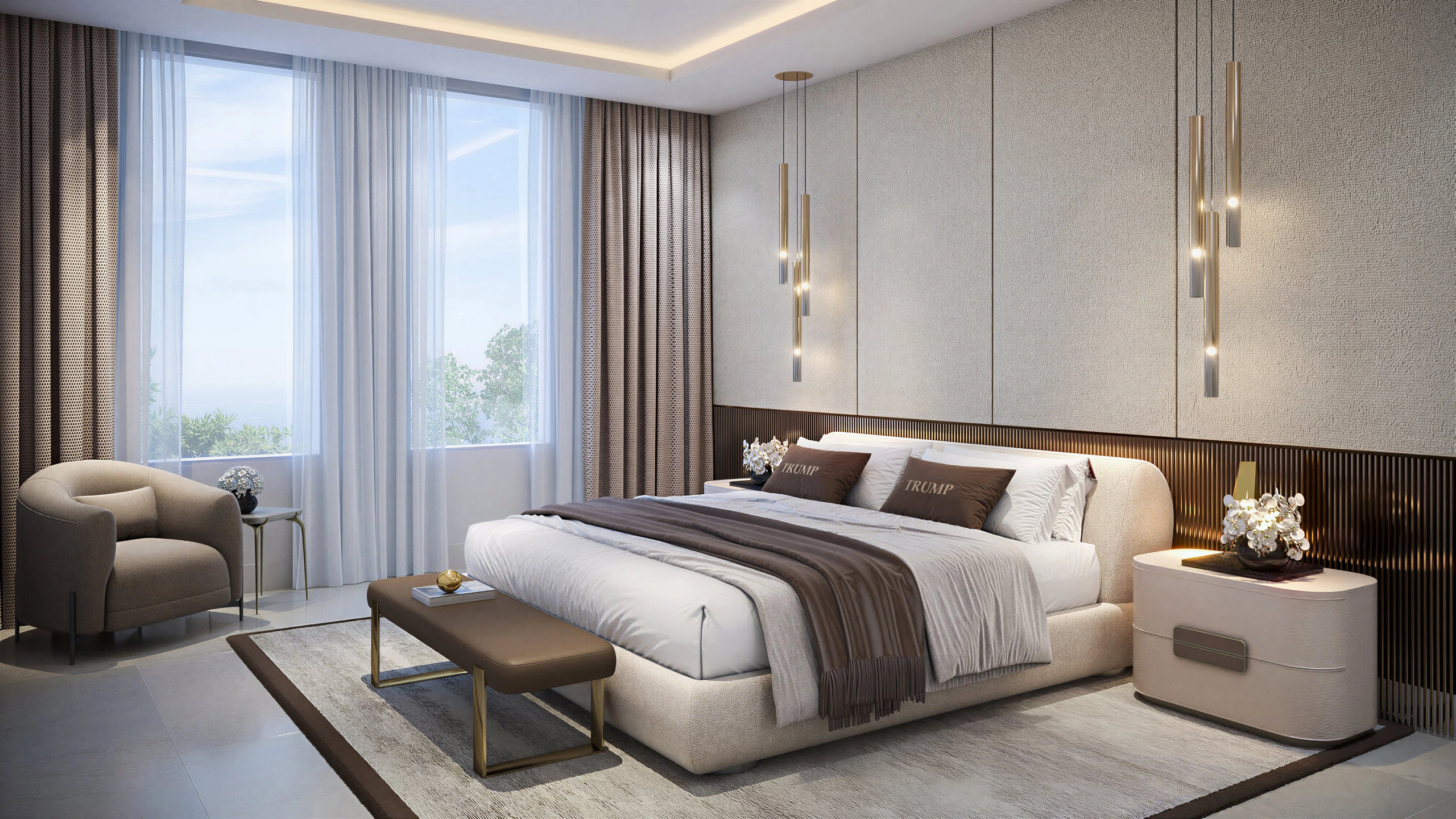 Trump Plaza · Bedroom concept · Project illustration · indicative