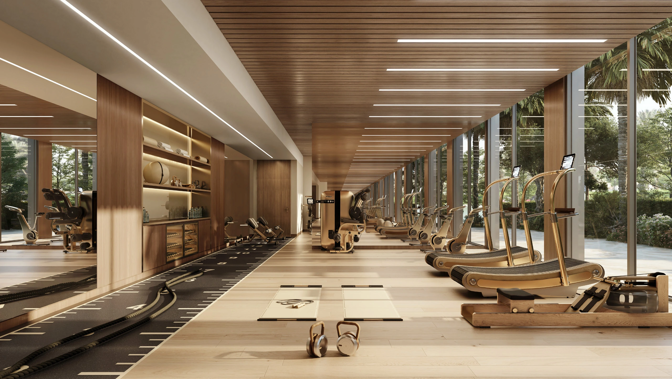 Trump Plaza · Fitness room · Project illustration · indicative