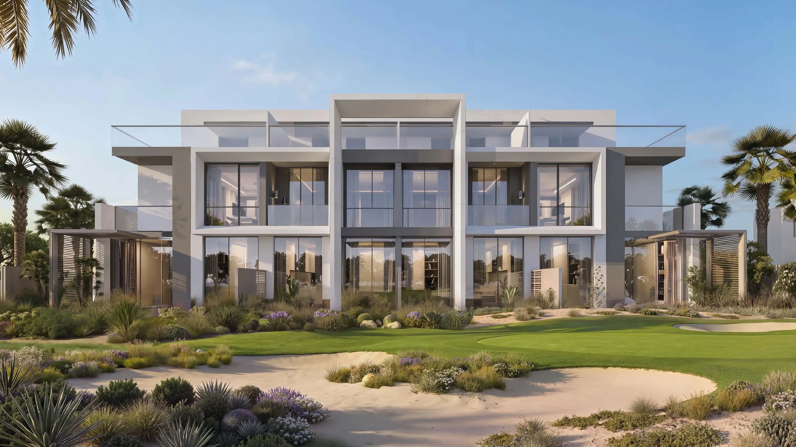 Trump Residences Simaisma · Attached-villa garden view · Project illustration · indicative