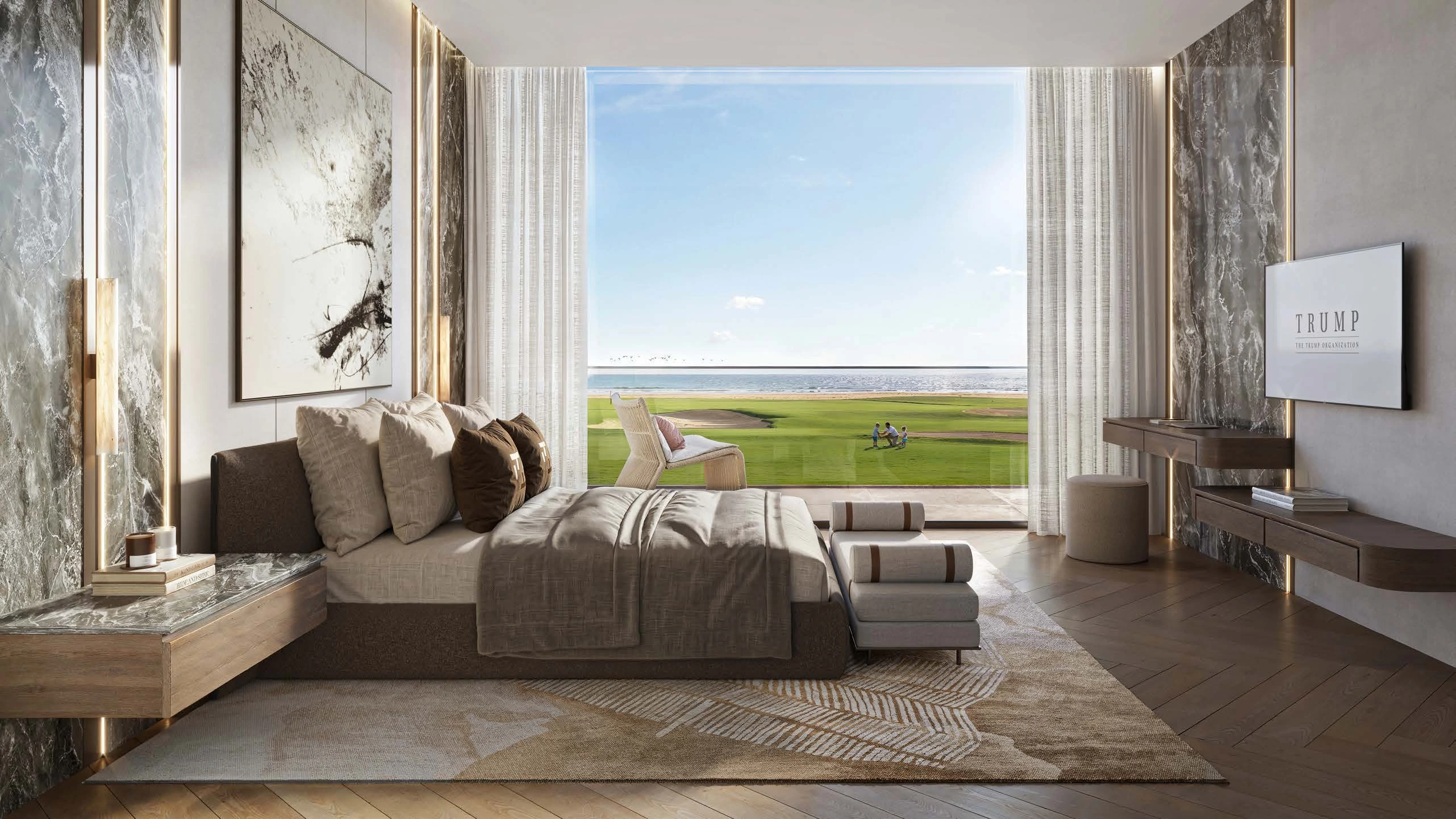 Trump Residences Simaisma · Attached-villa bedroom · Project illustration · indicative