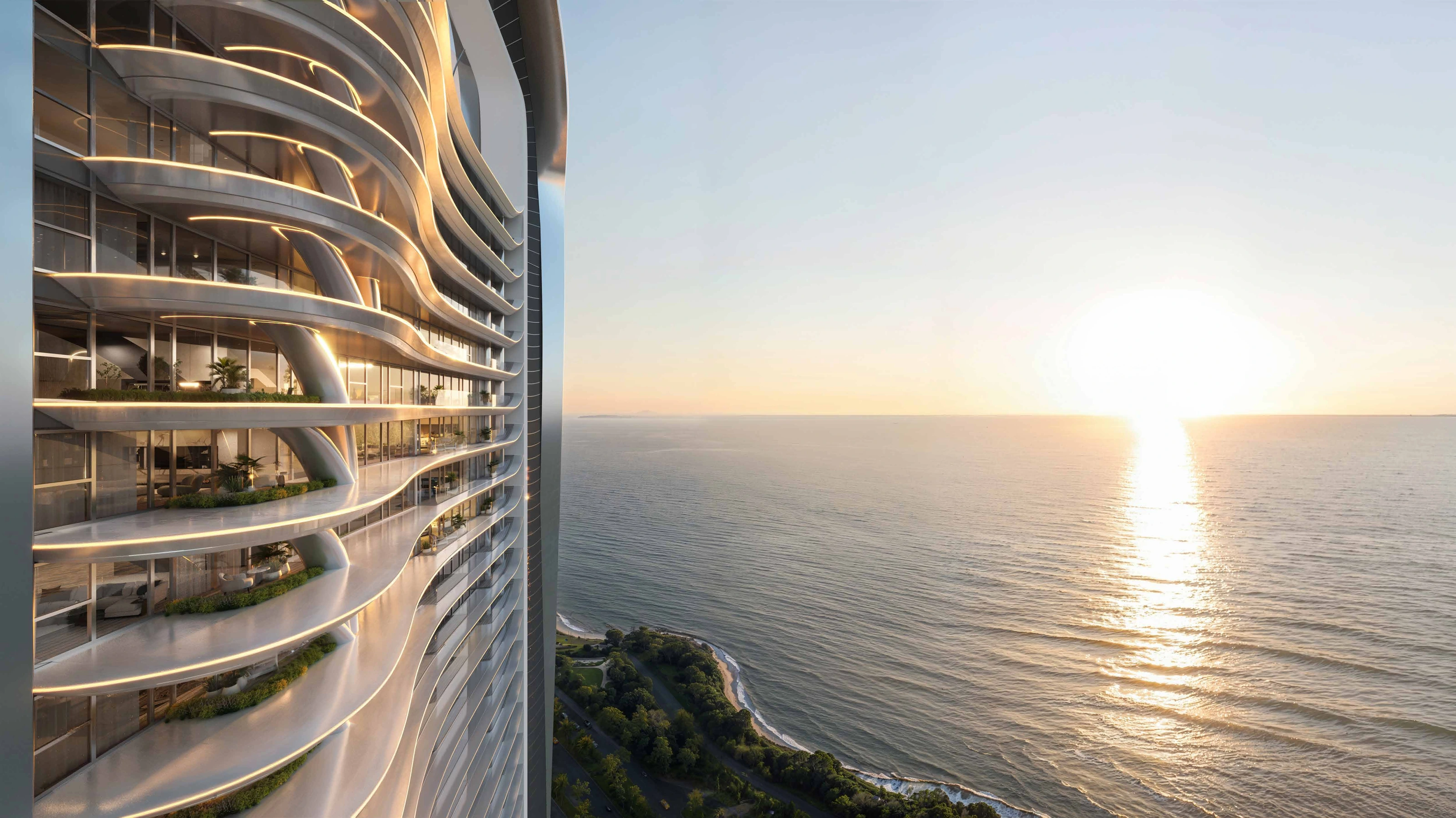 Trump Tower Jeddah · Sea-facing tower exterior · Project illustration · indicative