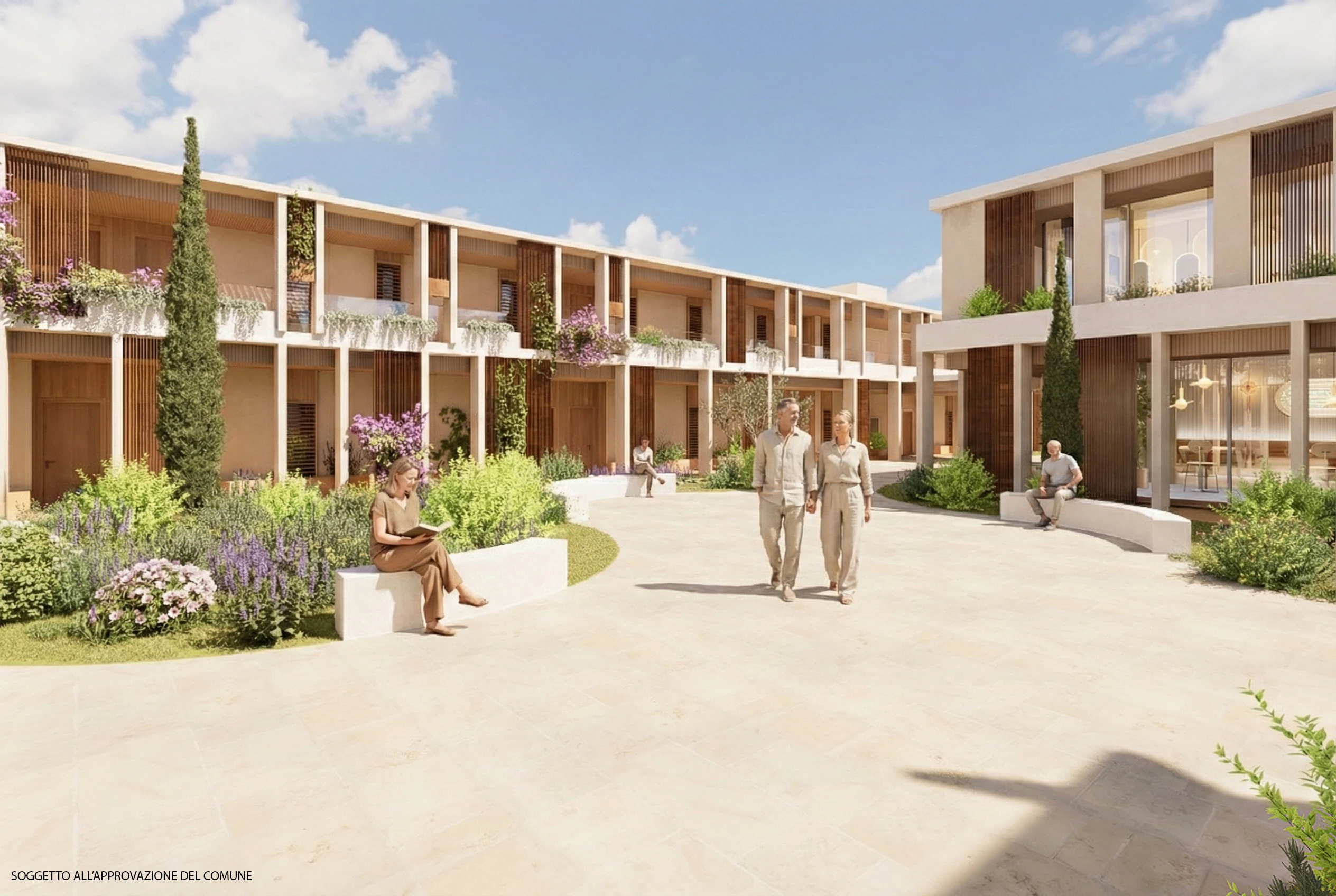 Versilia · Versilia residence — courtyard concept, subject to municipal approval.